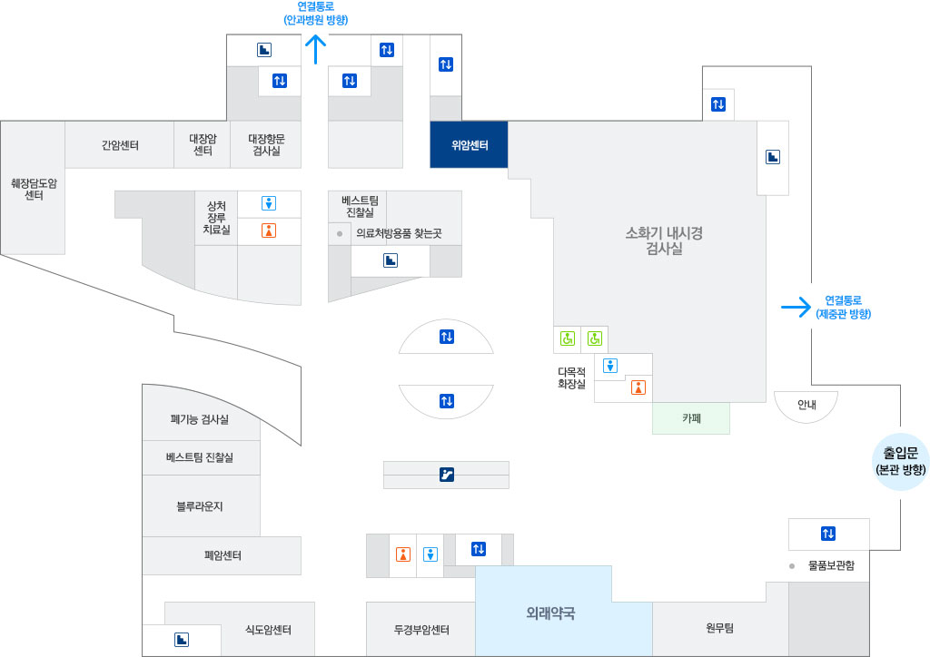 위암센터 약도
